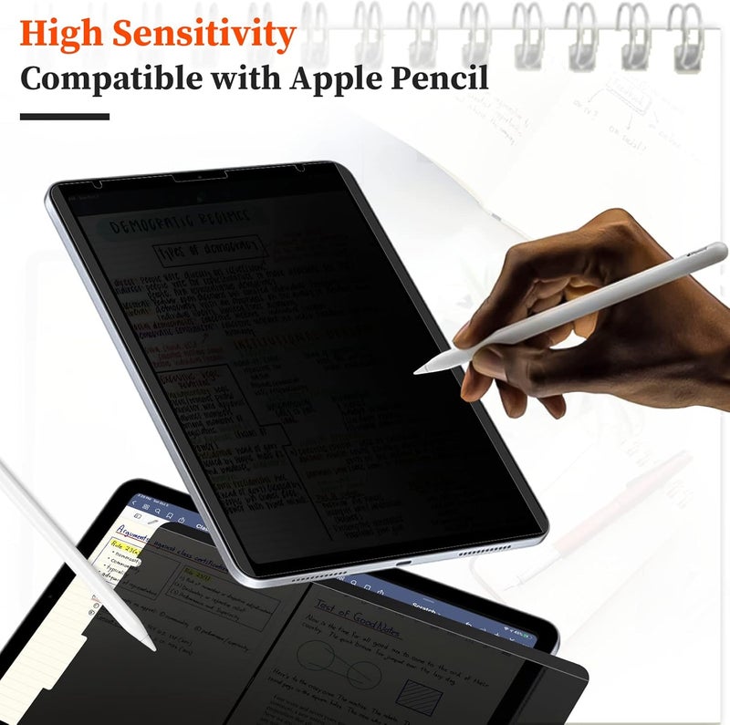 Mamol Upgraded 360° iPad Pro 12.9 inch Privacy Screen Protector (Landscape+Portrait Privacy), Magnetic Removable 4-Way Anti Spy Screen Film for Apple iPad Pro 12.9" 6th 5th 4th 3rd Generation 2022 2021 2020 - Image 5
