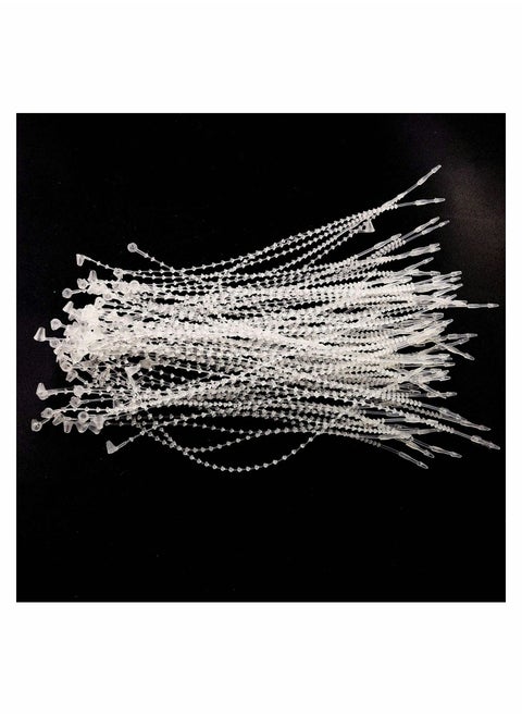 Beaded Loop Tie Fasteners, Snap Lock Pin Beaded Loop Tie Plastic Paper Price Tag Fasteners (1000 pcs 5-in )