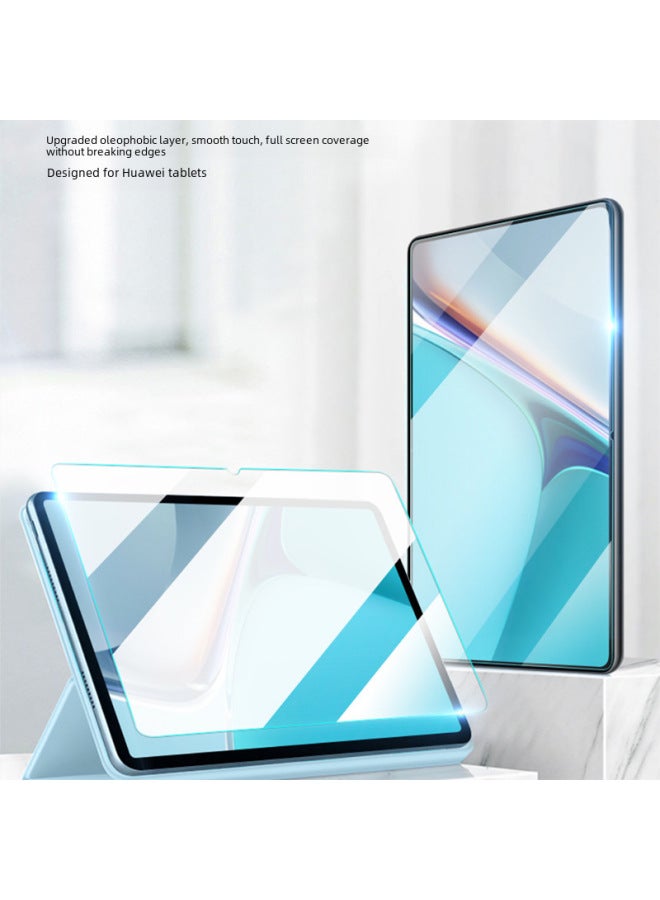 لجهاز Huawei Matepadpro11 glory X8 // SE الجديد، غشاء مسطح مقوى مقاس 13.2 بوصة 10.8 بوصة مضاد للضوء الأزرق - اللون: Matepad SE 10.4 - الأبعاد: غشاء مقوى عالي الدقة بحافة مستقيمة 【قالب + كيس فقاعي】】 - Image 2
