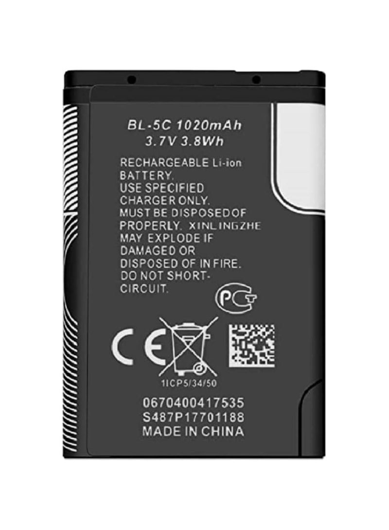 BL-5C Battery, BL5C Rechargeable Battery for Nokia Portable Radio with Current Protection 1 Pack - Image 3