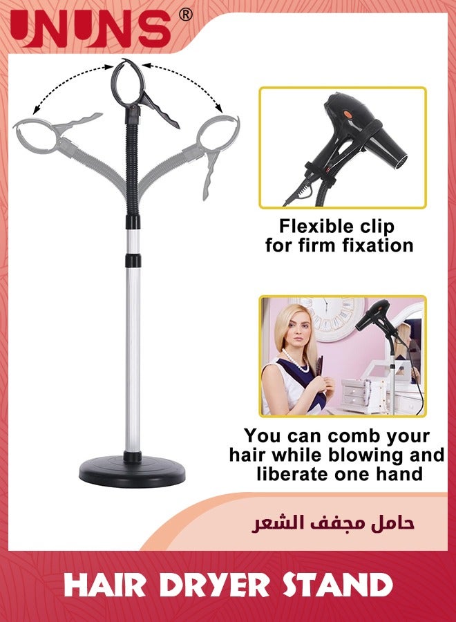 UNUNS Adjustable Hair Dryer Stand,Hair Dryer Holder,Blow Dryer Stand Holder,360 Degree Rotating Hair Dryer Stand For Bathroom,Vanity,Makeup Room - Image 5