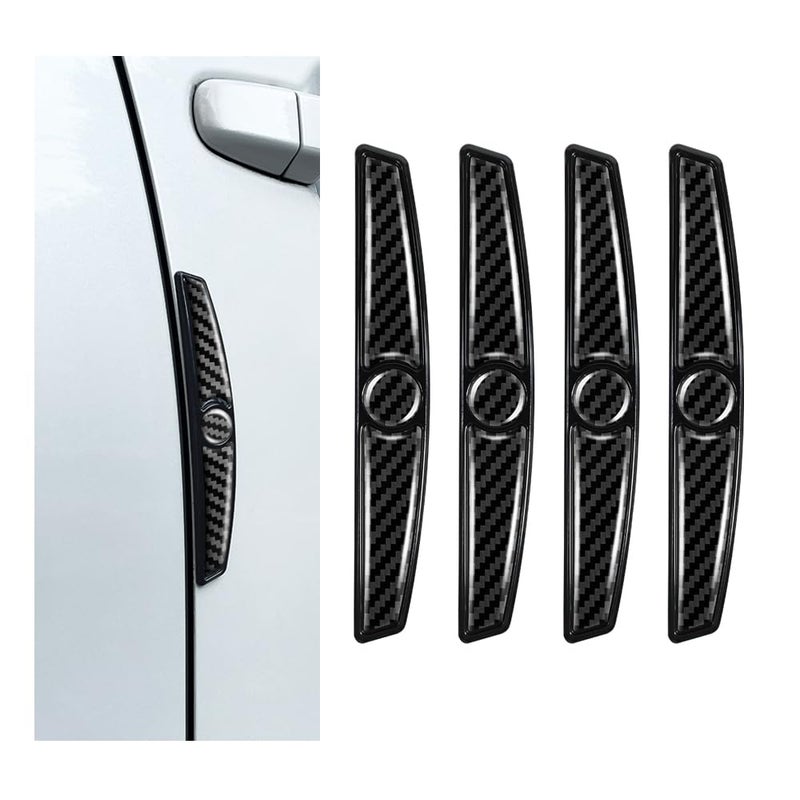 YGDMD 4PCS Carbon Fiber Car Door Protector Edge GuardsThicker Door Guard for Cars Provides Impact and AntiScratch ProtectionUniversal SelfAdhesive Doors Protectors for Vehicles - Image 3