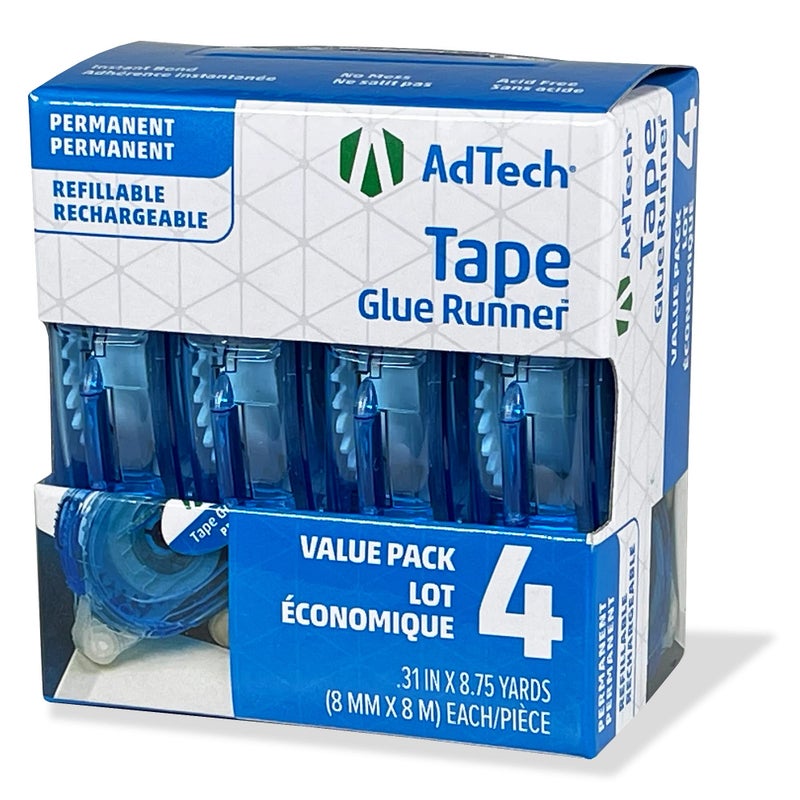 AdTech 5603 Permanent Crafter's Tape, 0.31" x 315", Pack of 4 - Image 1