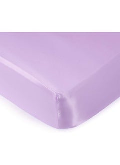 Pro Goleem Pro Goleem Satin Soft Crib Sheet Great for Baby with Sensitive Hair Silky Baby Mattress Sheet Lavender Unisex 52’’x28’’x8’’ Fitted Sheet  - Image 1