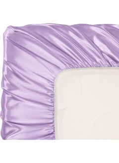 Pro Goleem Pro Goleem Satin Soft Crib Sheet Great for Baby with Sensitive Hair Silky Baby Mattress Sheet Lavender Unisex 52’’x28’’x8’’ Fitted Sheet  - Image 5