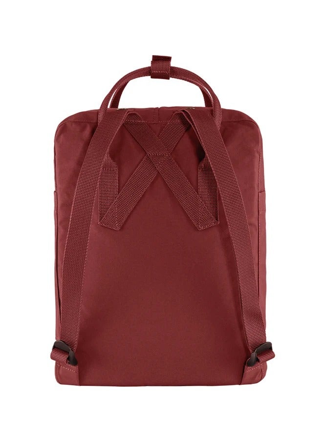 Fjallraven Fjallraven Kanken Classic Casual Backpack School Bag 16 Inches Graphite Burgundy Red  - Image 3