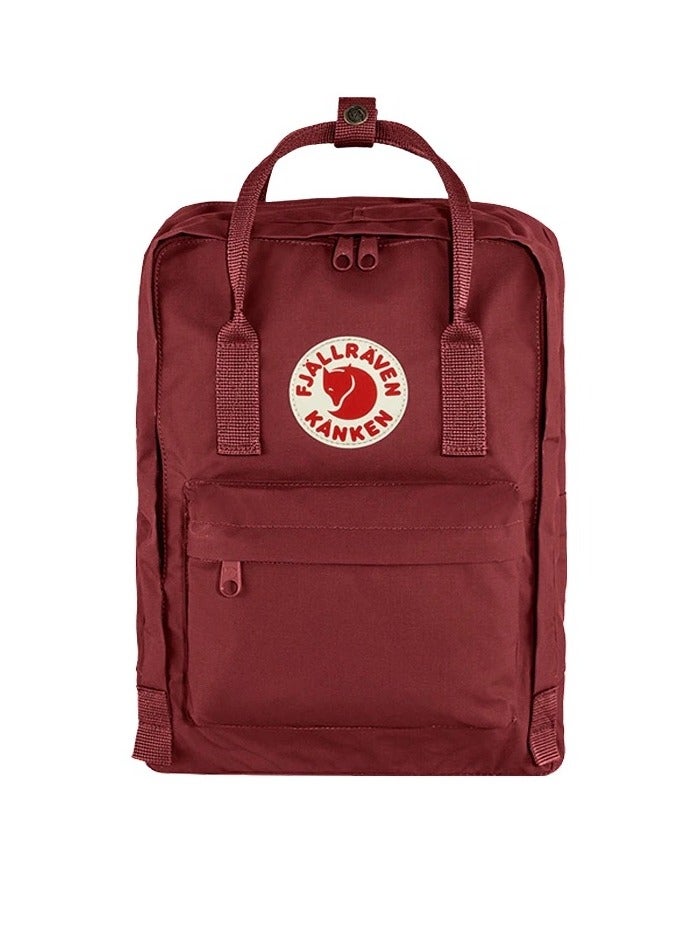 Fjallraven Fjallraven Kanken Classic Casual Backpack School Bag 16 Inches Graphite Burgundy Red  - Image 1