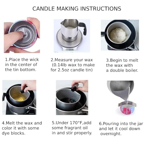 SUPERSUN Candles Making Kit for Adult - Christmas DIY Gift for Kid and Beginner, Includes Beeswax, Essential Oils, Dyes, and More DIY Candle Making Supplies, Crafts for Adults - Image 5