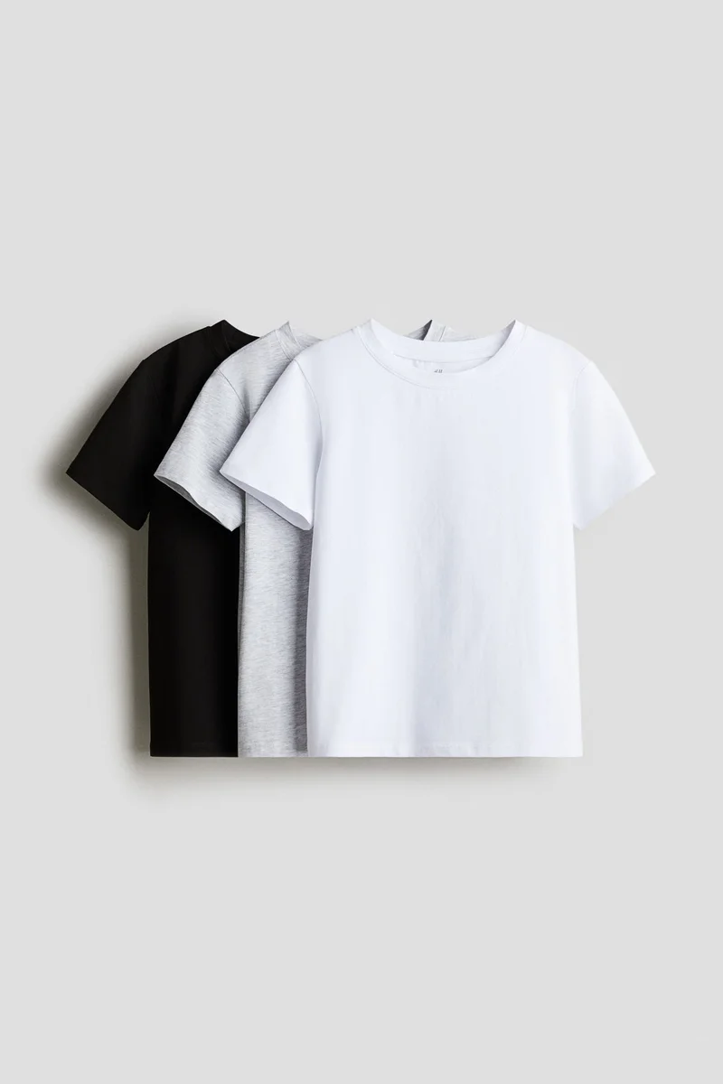 H&M 3-pack cotton tops