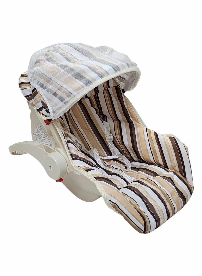 BABYCARA 5 in 1 Carrier Carry Cot Rocking Chair Turns Feeding Chair with Mosquito Net  - Image 2
