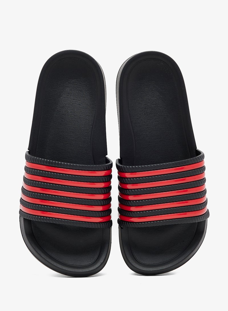 Seventy Five Casual Stripes Detail Slides - Image 4