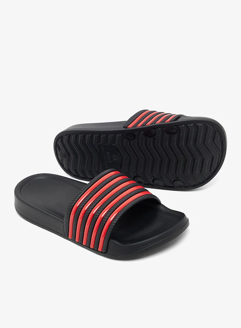 سفنتي فايف Casual Stripes Detail Slides