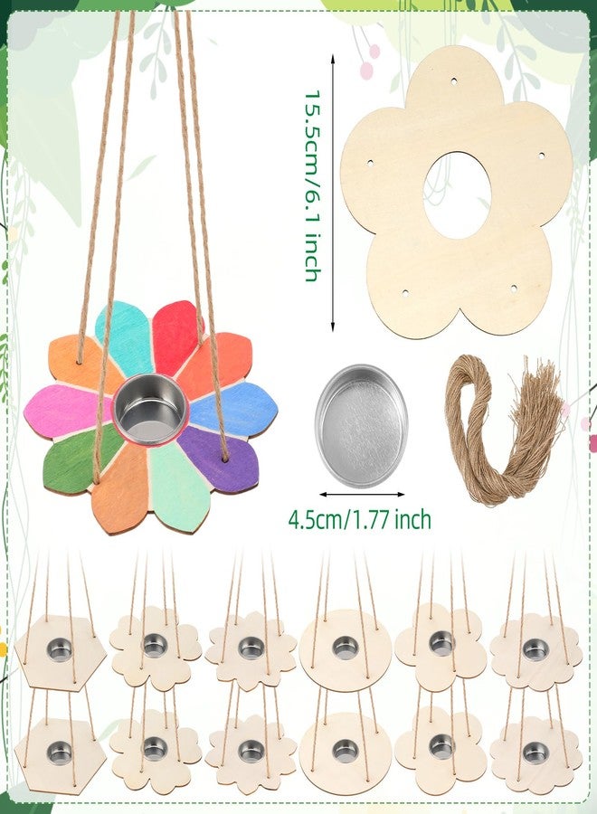 DoubleFill 12 Pcs Bird Feeder Craft Kits for Kids Ages 3-8 Make Your Own Bird Feeders Kids Arts and Crafts DIY Wooden Art Painting Flock Feeders for Outside DIY Vbs Crafts - Image 2