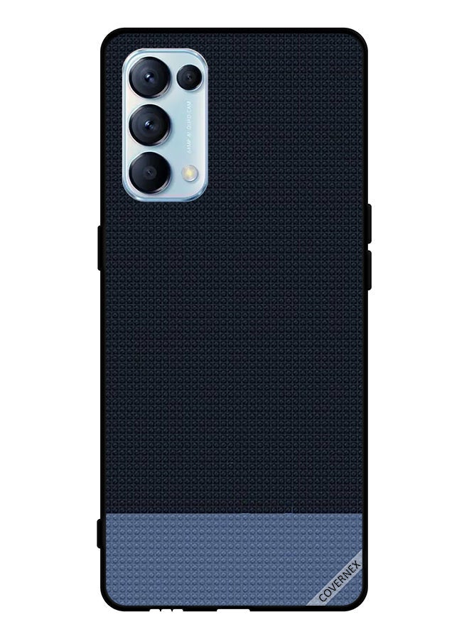 Covernex Protective Case Cover For Oppo Reno5 Pro 5G Blue Dotted Shapes Pattern - Image 1