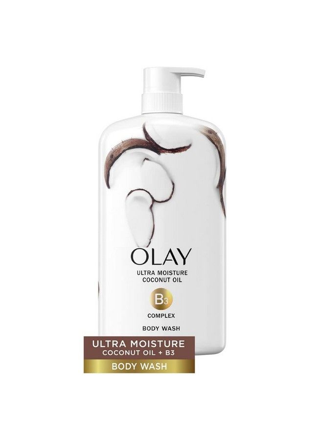 Olay غسول الجسم الفائق الترطيب بزيت جوز الهند 30 أوقية سائلة - Image 1