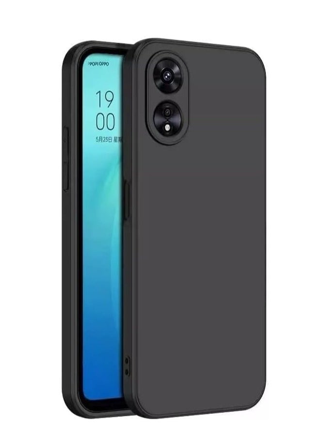 ELTRAZONE Case for Oppo A58 Cover Black Slim Fit for Soft TPU Back Cover Flexible Silicone Cover Matte Oppo A58 / Oppo A58x