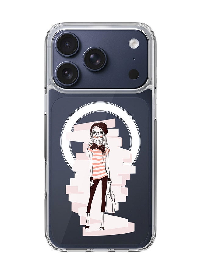 Stylizedd Classic Clear MagSafe Case for iPhone 17 Pro , Hybrid Soft Case Flexible Edges Anti Drop TPU PC Gel Thin Transparent Cover [ Designed for iPhone 17 Pro ] - Style Queen