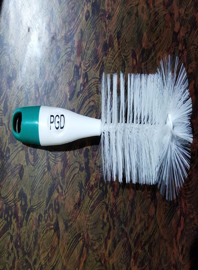 PGD Multiuse Hook Handle Easy Grip Thick Bristles Baby Bottle and Nipple Cleaning Brush Set for Regular & Wide Neck Bottles, Water Bottle, Containers, Glass Bottle, Vase and Home Kitchen Accessories - Image 5