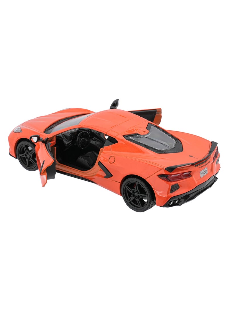 MOTORMAX 2020 Chevrolet Corvette C8 Die-Cast Model Car 1:24 Scale | Officially Licensed Mid-Engine Supercar Collectible | Opening Doors, Detailed Interior & Free-Wheeling Die-Cast Toy - Image 2