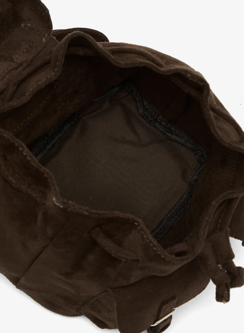 Ginger  Suede Pocket Detail School And Travel Backpack for Women | Best Price UAE