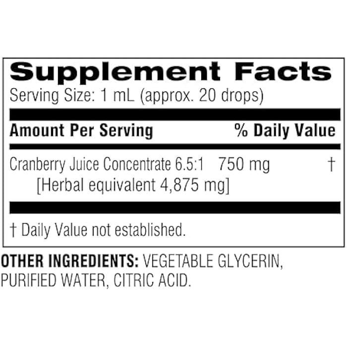 Botanic Choice Alcohol Free Liquid Extract Herbal Supplements, Cranberry, 1 Ounce - Image 2