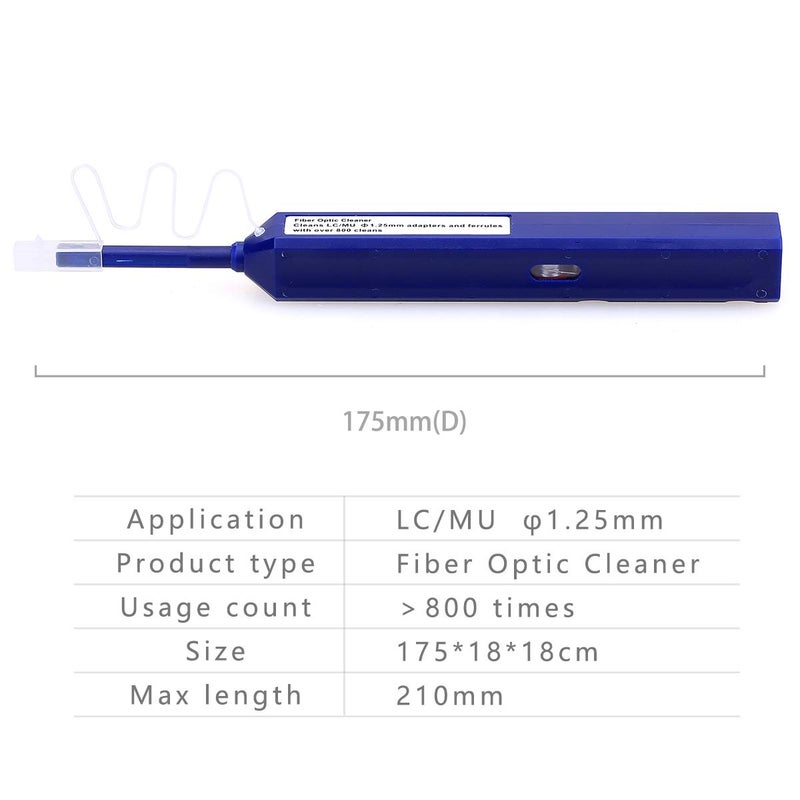 KELUSHI Fiber Optic Cleaner Equipment Connector End Face Cleaning Pen for 1.25mm LC/MU Connectors Cleaner Tools Blue - Image 4
