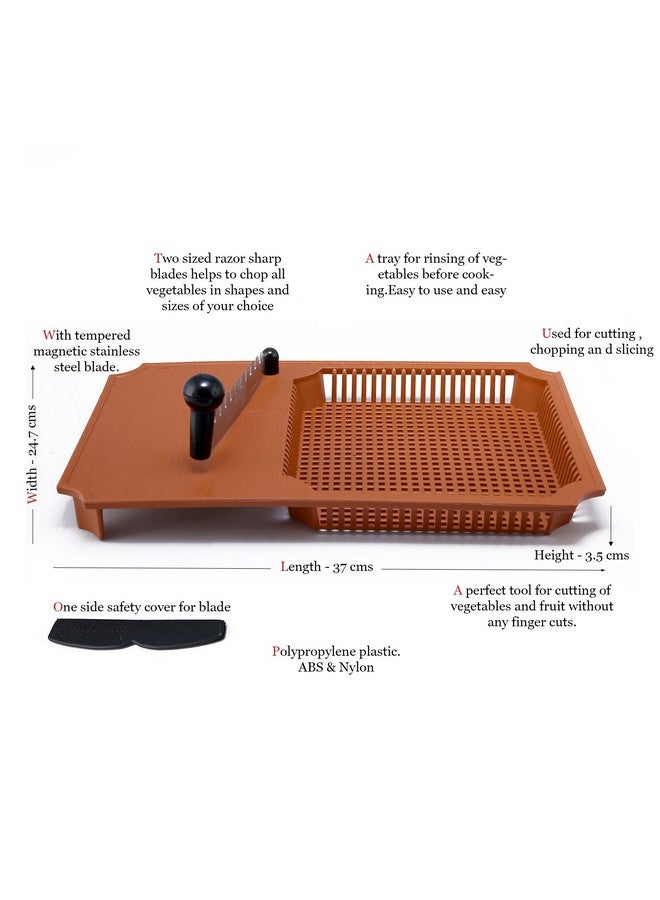 ANJALI Anjali - CW01 Cut-N-Wash Delux Chopping Board, Brown, Wooden - Image 5