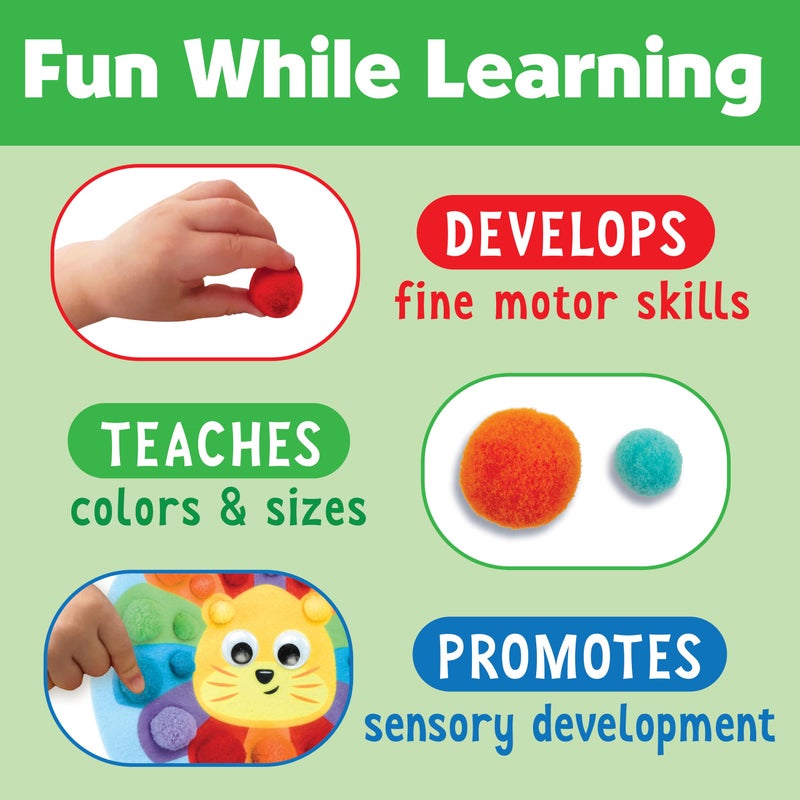 Creativity for Kids Pom Pom Pictures: Animals - Preschool Learning Activities, Sensory Toys for Toddlers, Toddler Arts and Crafts (Ages 3+) - Image 3