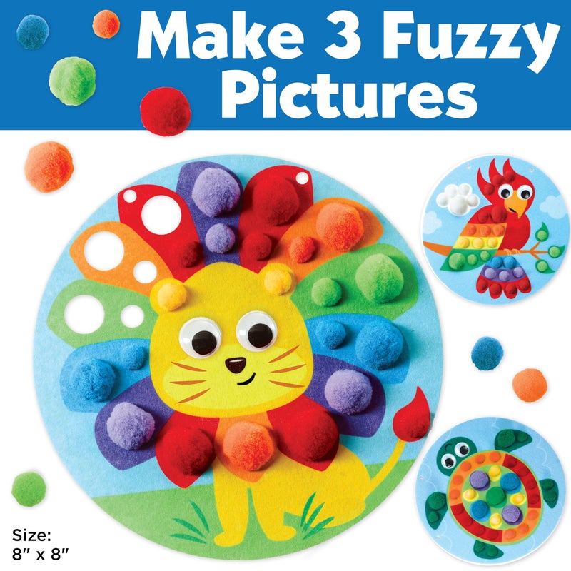 Creativity for Kids Pom Pom Pictures: Animals - Preschool Learning Activities, Sensory Toys for Toddlers, Toddler Arts and Crafts (Ages 3+) - Image 2
