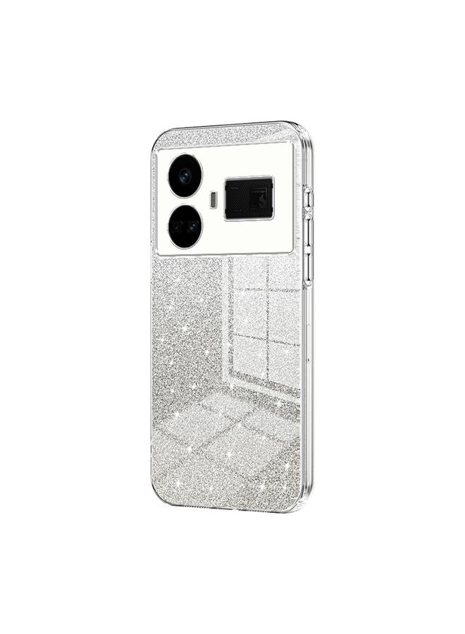 S-TOP Case For Realme GT5 Gradient Glitter Powder Electroplated Phone Case - Image 1