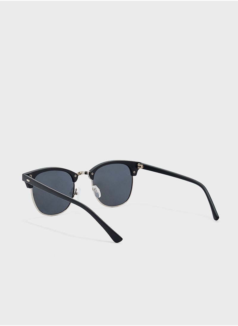 Robert Wood - Polarized Lens Classic Clubmaster Sunglasess - Image 1