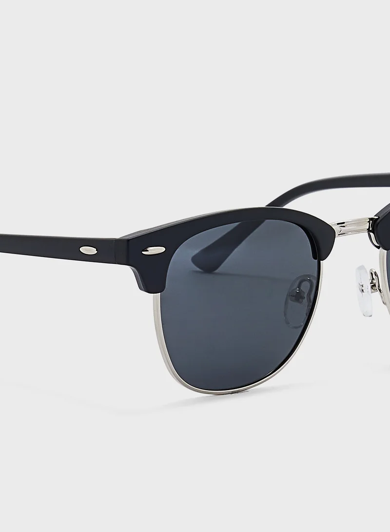 Robert Wood Polarized Lens Classic Clubmaster Sunglasess