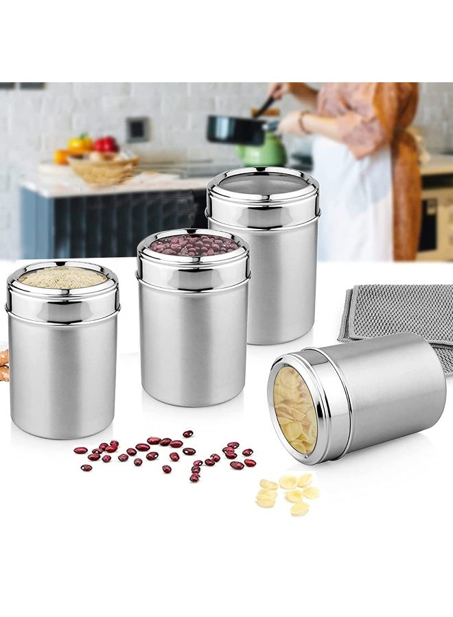 BLACKSTONE Stainless Steel Canisters Container Storage Jar Spice Jar Top See Through 1.8Ltr  - Image 5