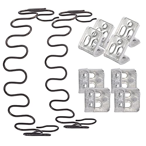 Carkio Sofa Replacement Springs,2 PCS 25" Spring with 8 PCS S Clips,4.0 Wire Diameter Sofa Spring Repair Kit Compatible with Seating In Furniture Interior Decoration, Automotive, or Other Applications - Image 1