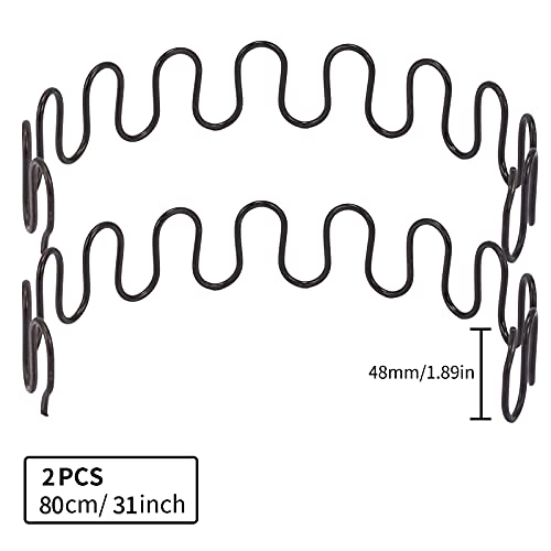 Carkio Sofa Replacement Springs,2 PCS 25" Spring with 8 PCS S Clips,4.0 Wire Diameter Sofa Spring Repair Kit Compatible with Seating In Furniture Interior Decoration, Automotive, or Other Applications - Image 3