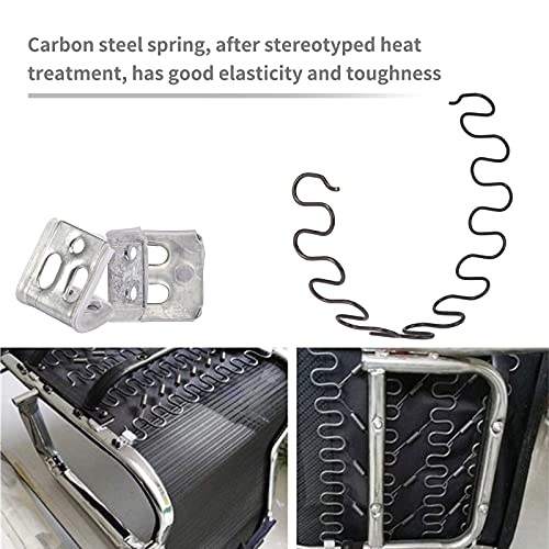 Carkio Sofa Replacement Springs,2 PCS 25" Spring with 8 PCS S Clips,4.0 Wire Diameter Sofa Spring Repair Kit Compatible with Seating In Furniture Interior Decoration, Automotive, or Other Applications - Image 4