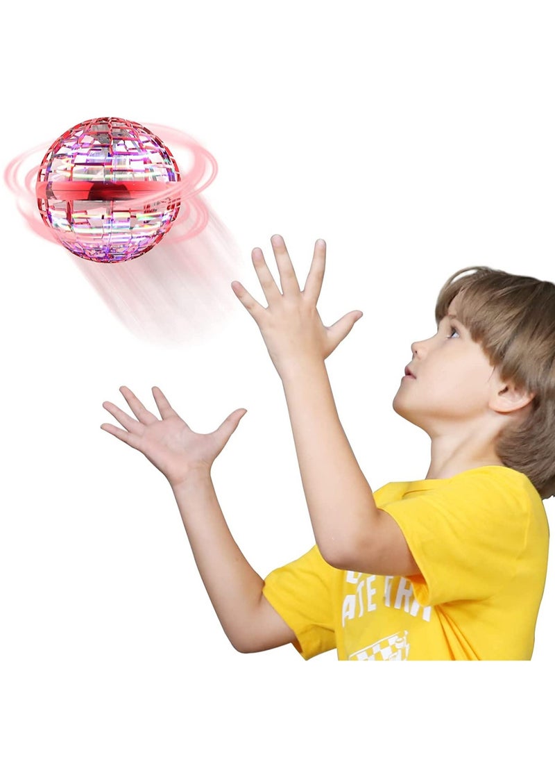 Safe for Kids Teens - Soaring Fly orb Flying Ball - RGB Lights - 360° Rotating - Spinner Drone Hovering Boomerang (Blue Ball) - Image 1