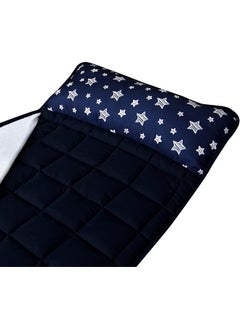 Moonsea Moonsea Toddler Nap Mat Boy Navy with Pillow and Fleece Minky Blanket  - Image 2