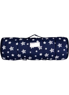 Moonsea Moonsea Toddler Nap Mat Boy Navy with Pillow and Fleece Minky Blanket  - Image 5
