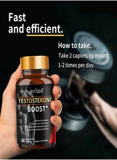 BIYODE Testosterone booster for men   Supplement For Men Boost Energy Increase Stamina  Enhance Vitality And Performance Daily Workout Supplements for Men 60 Pills  - Image 5