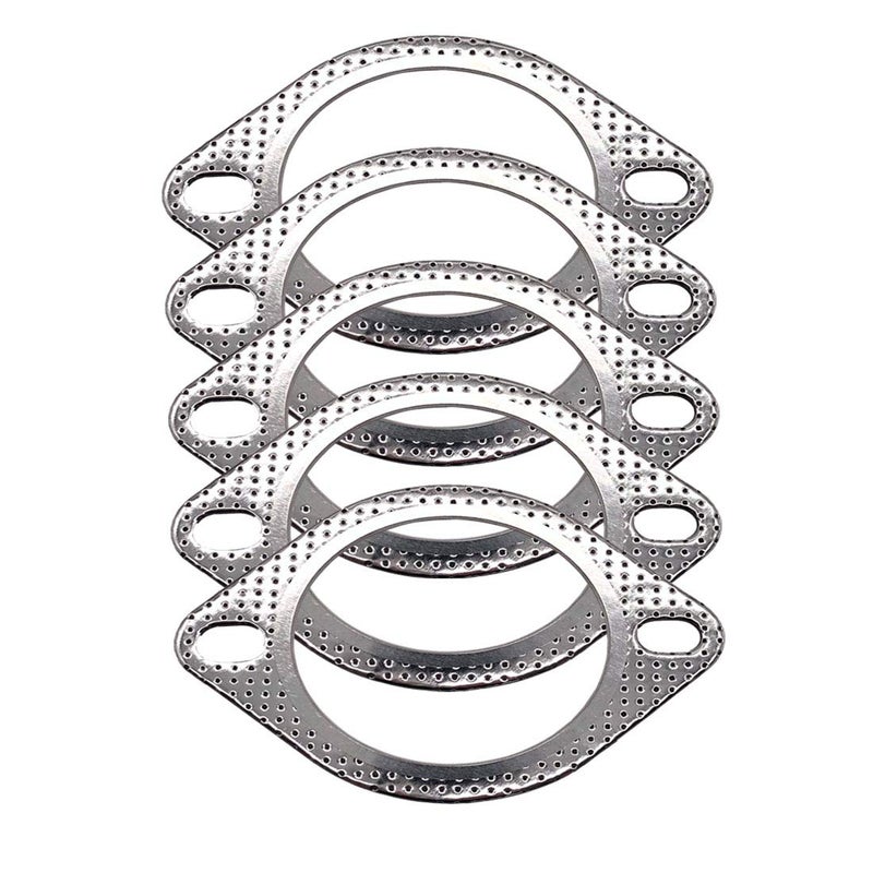 5 Pcs Exhaust Flange Gasket 3 High Temp for Exhaust Turbo Downpipe Catback Headers Stainless Steel 120076100005