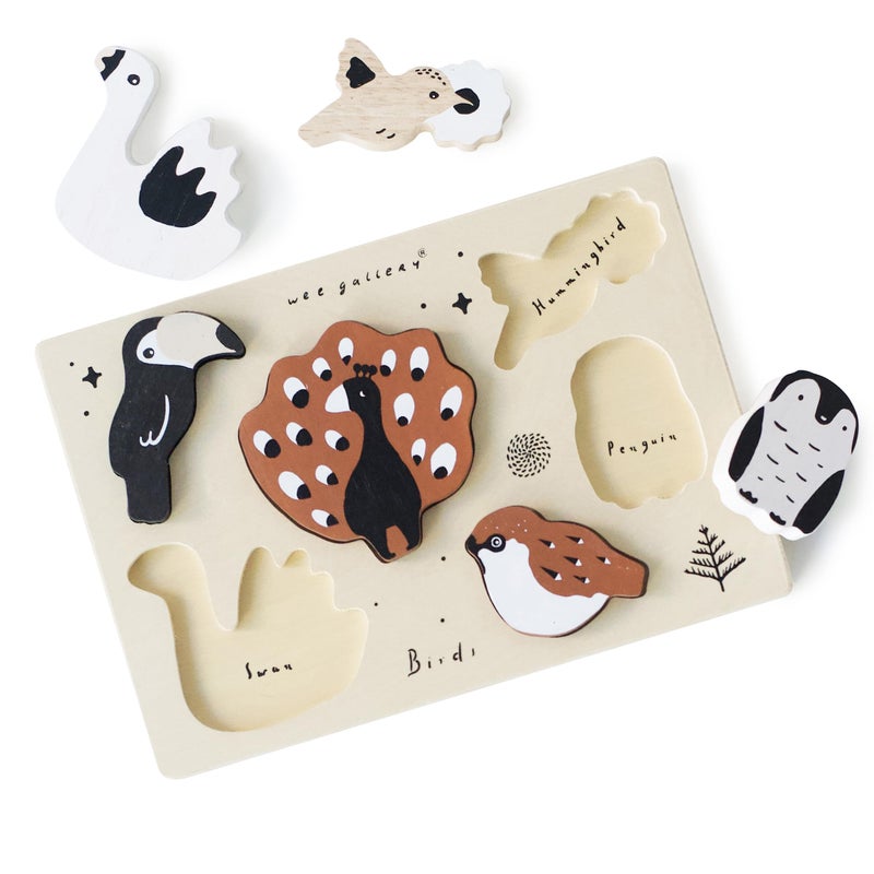 Wee Gallery Wooden Tray Puzzle Bugs Montessori Toy for Toddlers and Preschoolers for Early Learning and Fine Motor Skill Development Sustainable Educational Puzzle for Kids - Image 3