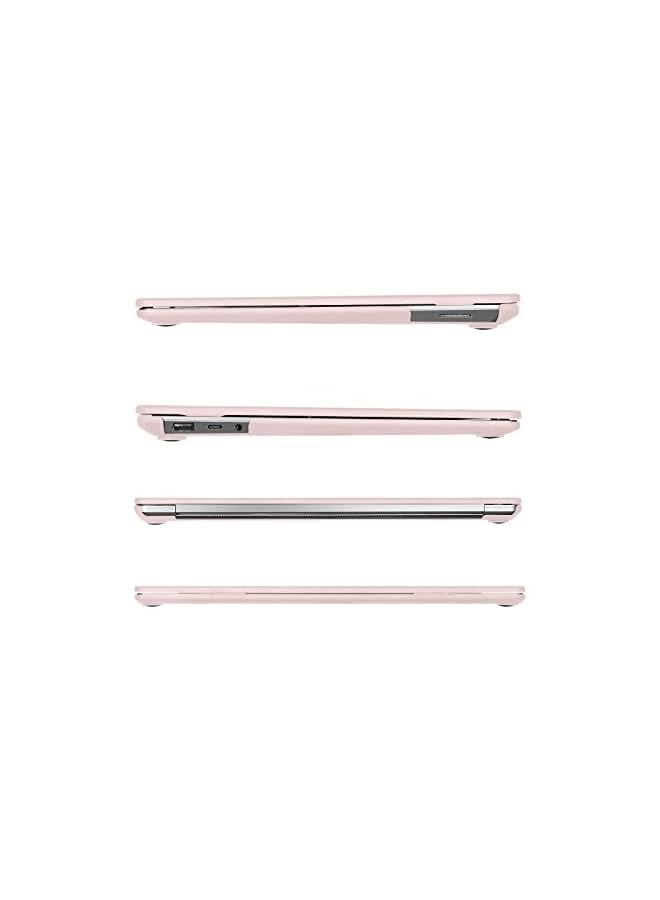 موسيسو حافظة متوافقة مع جهاز Surface Laptop 5/4/3 مقاس 13.5 بوصة إصدار 2022 2021 2019 مع لوحة مفاتيح معدنية (الطرازات: 1951 و1868)، غطاء صلب بلاستيكي واقٍ وغطاء لوحة مفاتيح وواقي شاشة، وردي طباشيري - Image 3