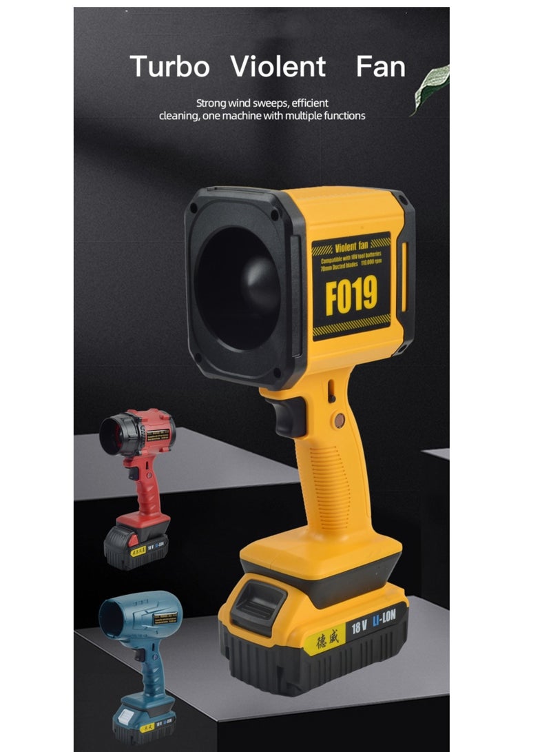 BlueFire 130000RPM Super Power Turbo Mini Air Duster Portable Electric Compressed Air Blower | Handheld Jet Turbo Fan Cleaner with 500W High-Speed Motor | Small Cordless Air Blower for PC, Laptop, Camera, Car Dust Cleaning | Lightweight 534g Compact Jet Fan (12095270mm) - Image 3