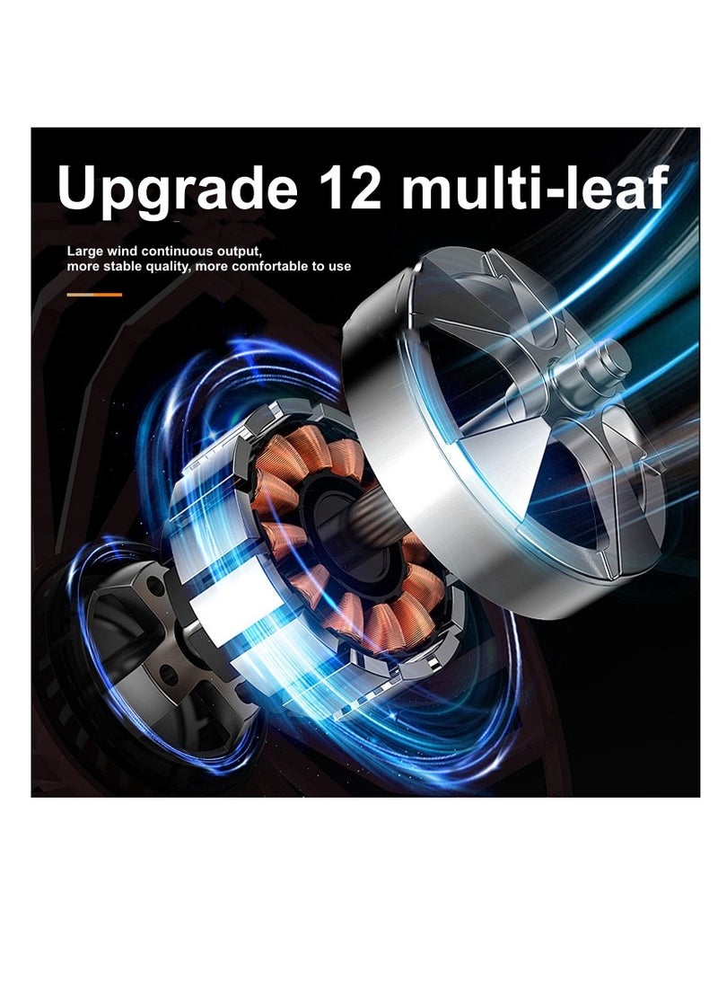 BlueFire 130000RPM Super Power Turbo Mini Air Duster Portable Electric Compressed Air Blower | Handheld Jet Turbo Fan Cleaner with 500W High-Speed Motor | Small Cordless Air Blower for PC, Laptop, Camera, Car Dust Cleaning | Lightweight 534g Compact Jet Fan (12095270mm) - Image 4