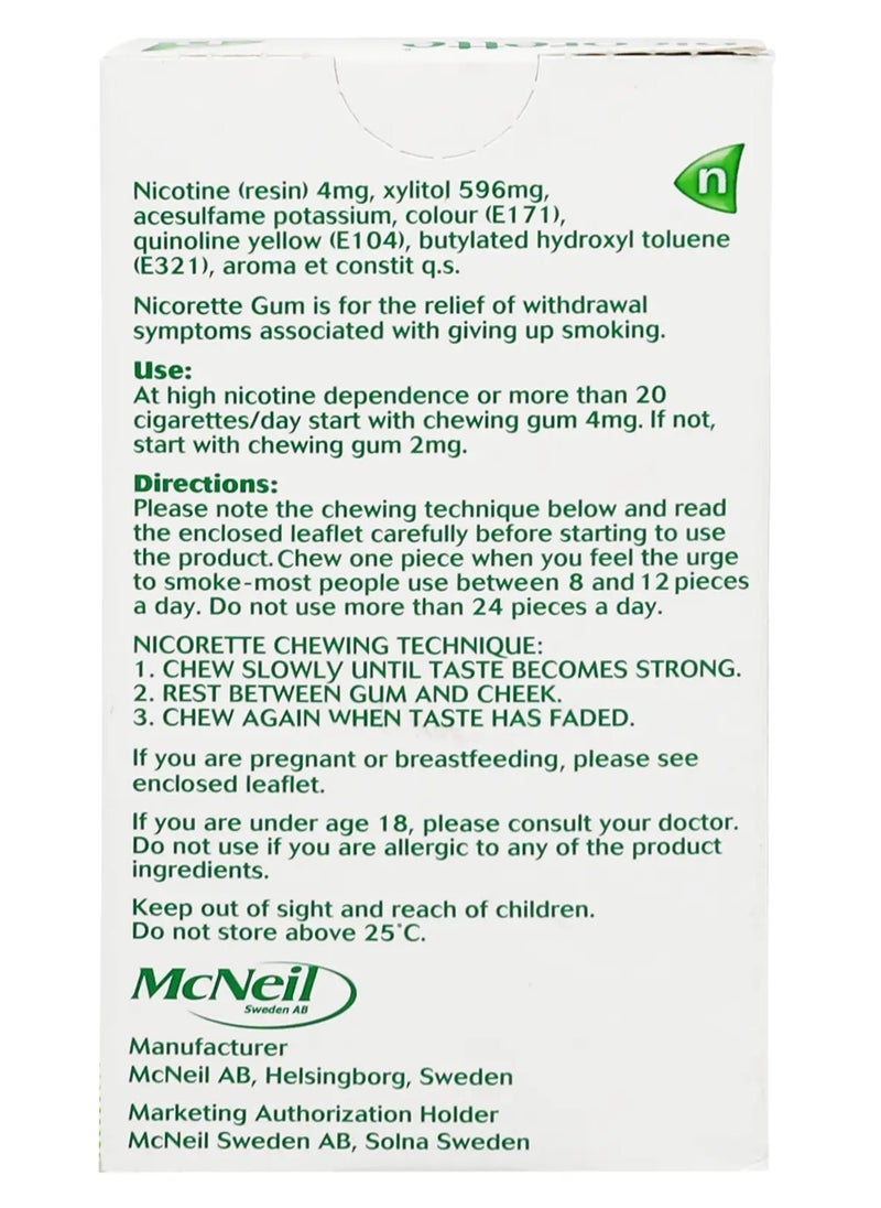 nicorette - Gum Freshmint 4 Mg 30'S - Image 1