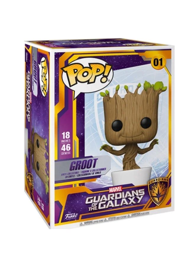 فانكو Mega Sized! Marvel: Guardian of the Galaxy - Dancing Groot, 18 Inches, Collectible Vinyl Figures - Gift Idea - Official Merchandise - Toys for Kids & Adults - Model Figure for Collectors and Display