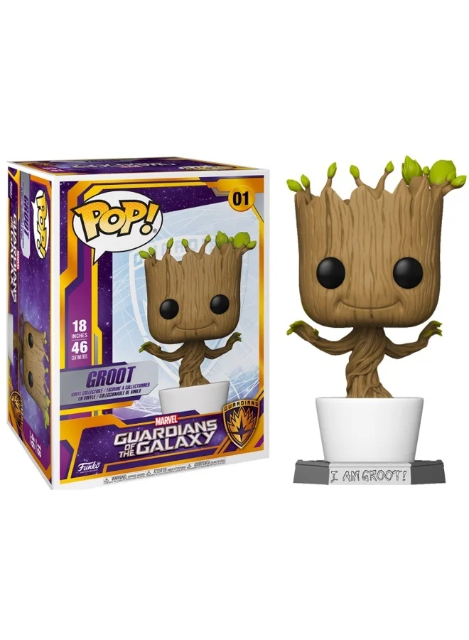 Funko Mega Sized! Marvel: Guardian of the Galaxy - Dancing Groot, 18 Inches, Collectible Vinyl Figures - Gift Idea - Official Merchandise - Toys for Kids & Adults - Model Figure for Collectors and Display