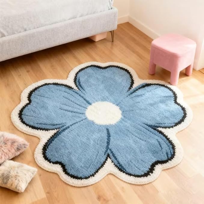 Tnessential Blue Flower Rug