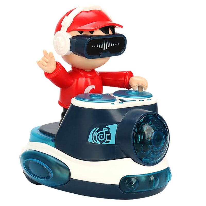 Miracland DJ Dancing Toy DJ Musical Toy for Toddlers Scratch DJing Boy Dancing with Dynamic Music and Colorful Lights Blue - Image 3